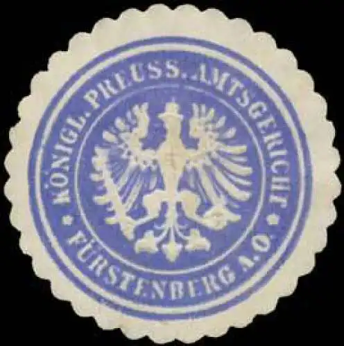 K.Pr. Amtsgericht FÃ¼rstenberg/Oder