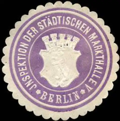 Inspektion der Städtischen Markthalle V - Berlin