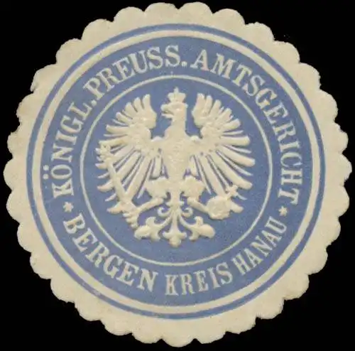 K.Pr. Amtsgericht Bergen Kreis Hanau