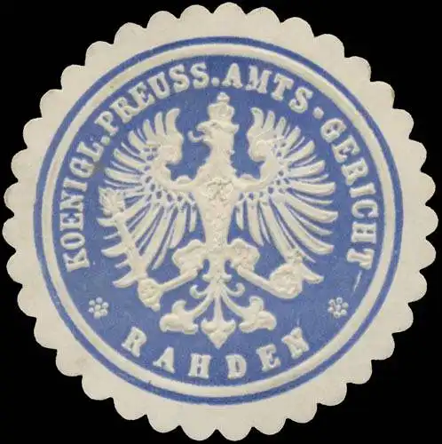 K.Pr. Amts-Gericht Rahden