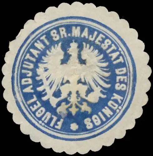 FlÃ¼gel Adjutant Sr. MajestÃ¤t des KÃ¶nigs