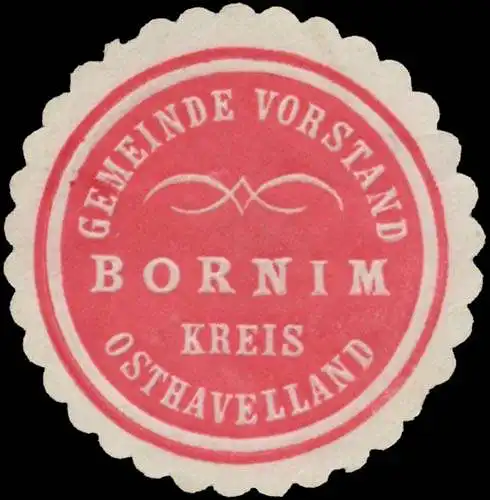 Gemeinde Vorstand Bornim Kreis Osthavelland