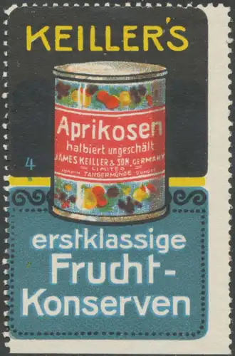 Keillers Aprikosen erstklassige Fruchtkonserven