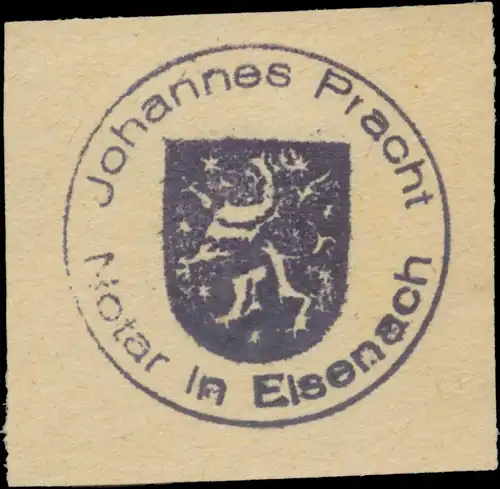 Johann Georg Pracht Notar in Eisenach