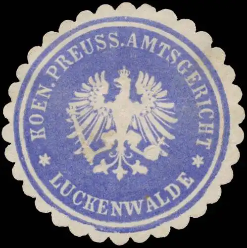 K. Pr. Amtsgericht Luckenwalde