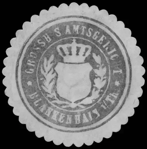 Gr. S. Amtsgericht Blankenhain in Thüringen