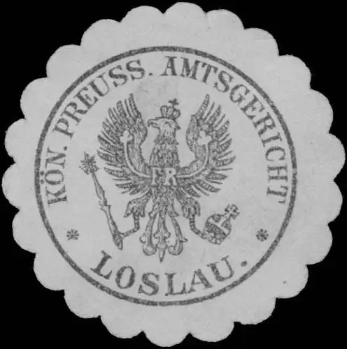 K.Pr. Amtsgericht Loslau/Schlesien