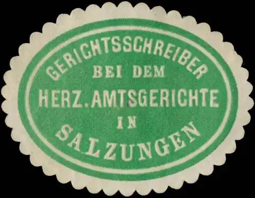 Gerichtsschreiber bei dem Herz. Amtsgerichte in Salzungen