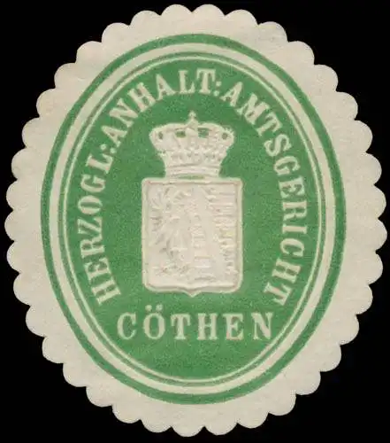 H. Anhalt. Amtsgericht KÃ¶then