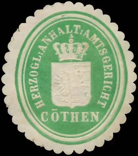 H. Anhalt. Amtsgericht KÃ¶then
