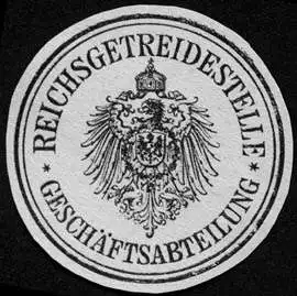 Reichsgetreidestelle - GeschÃ¤ftsabteilung