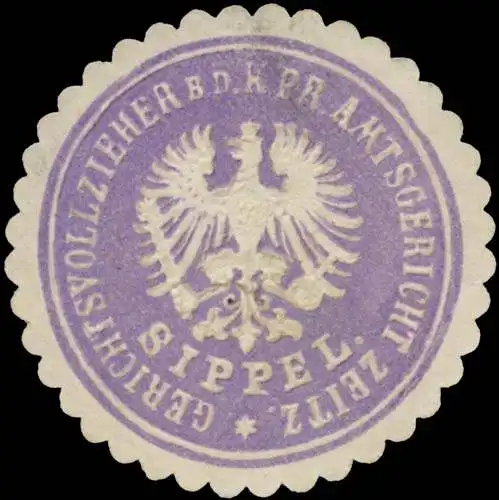 Sippel Gerichtsvollzieher b.d. K.Pr. Amtsgericht Zeitz