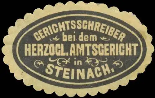 Gerichtsschreiber b.d. Gr. Amtsgericht Steinach