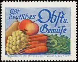 EÃt deutsches Obst und GemÃ¼se