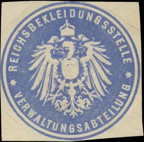 Reichsbekleidungsstelle Verwaltungsabteilung