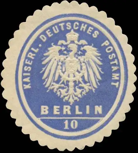 K. Deutsches Postamt Berlin 10