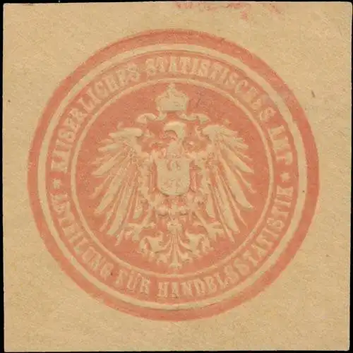 K. Statistisches Amt Abteilung für Handelsstatistik
