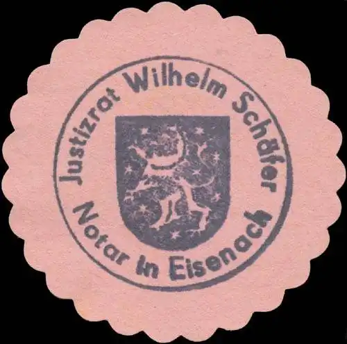 Justizrat Wilhelm SchÃ¤fer Notar in Eisenach