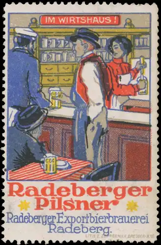 Radeberger Bier im Wirtshaus
