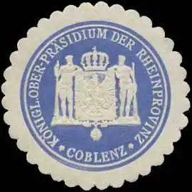 K. Ober-Präsidium der Rheinprovinz Coblenz
