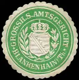 Grossherzoglich SÃ¤chsisches Amtsgericht - Blankenhain in ThÃ¼ringen