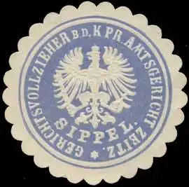 Sippel Gerichtsvollzieher bei dem K.Pr. Amtsgericht Zeitz