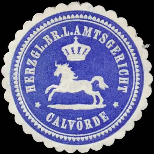 H. Braunschweig. L. Amtsgericht CalvÃ¶rde