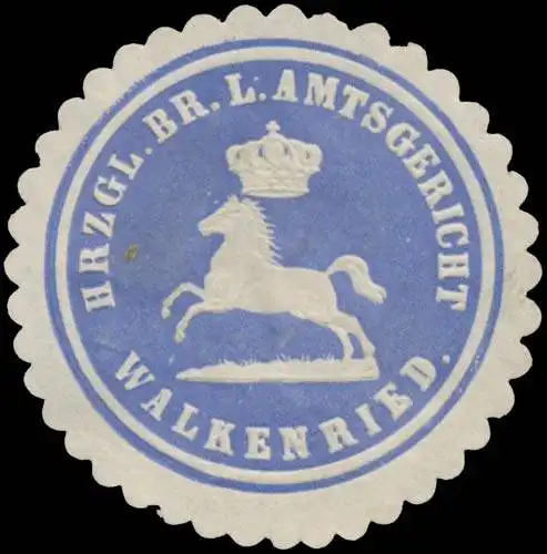 H. Braunschweig. L. Amtsgericht Walkenried