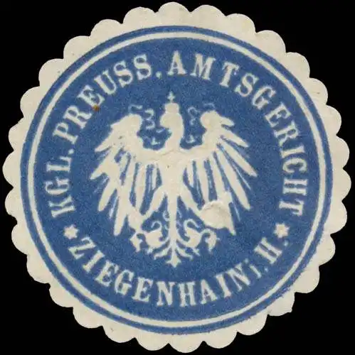 K.Pr. Amtsgericht Ziegenhain in Hessen