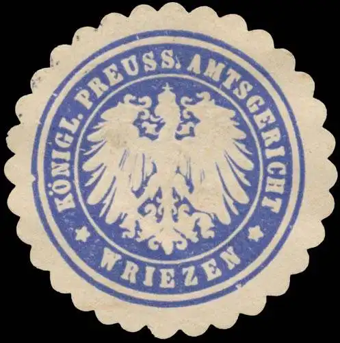 K.Pr. Amtsgericht Wriezen