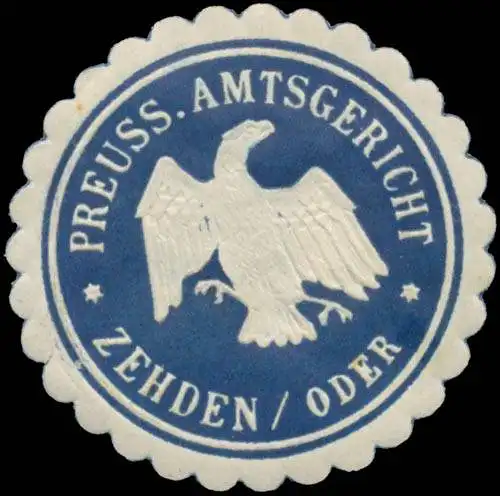 Pr. Amtsgericht Zehden/Oder