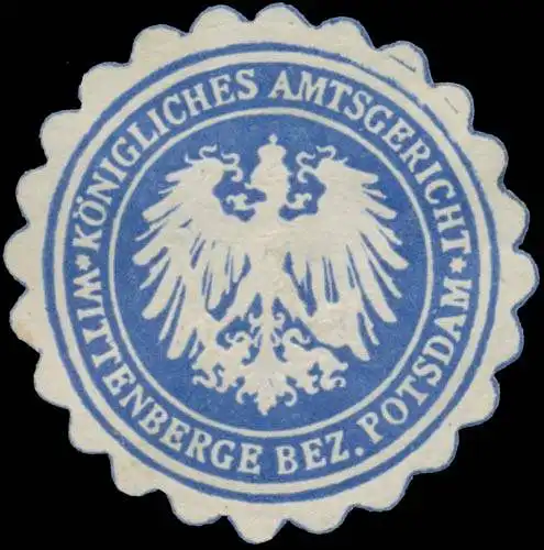 K.Pr. Amtsgericht Wittenberge Bez. Potsdam