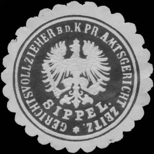 Sippel Gerichtsvollzieher b.d. K.Pr. Amtsgericht Zeitz