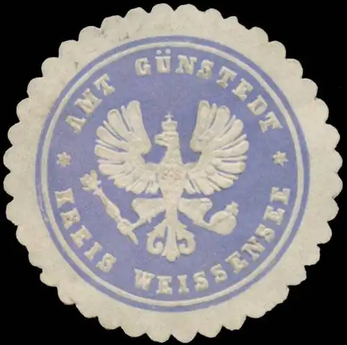 Amt GÃ¼nstedt Kreis WeiÃensee/ThÃ¼ringen