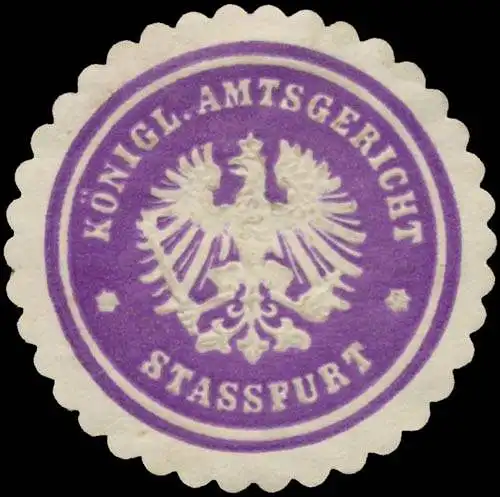 K. Amtsgericht StaÃfurt