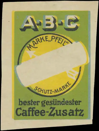 ABC Marke Pfeil bester gesÃ¼ndester Caffee-Zusatz