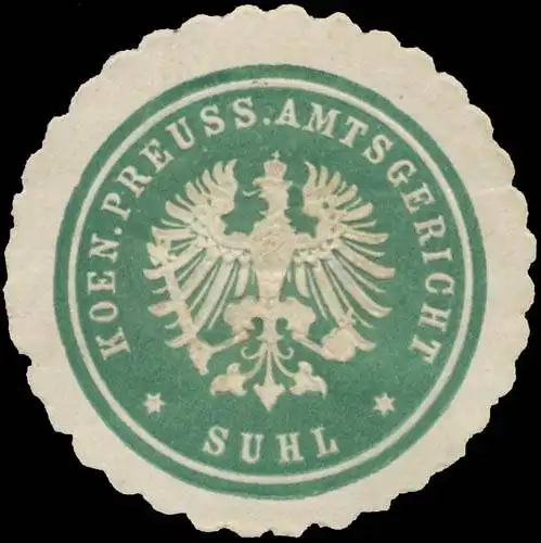 K.Pr. Amtsgericht Suhl
