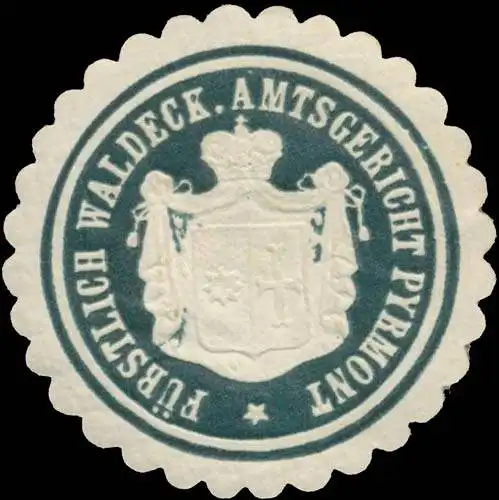 F. Waldeck. Amtsgericht Pyrmont