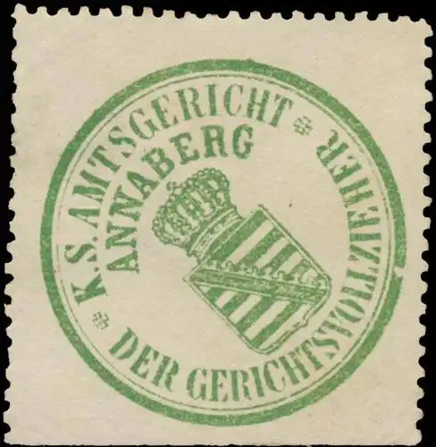 Der Gerichtsvollzieher K.S. Amtsgericht Annaberg