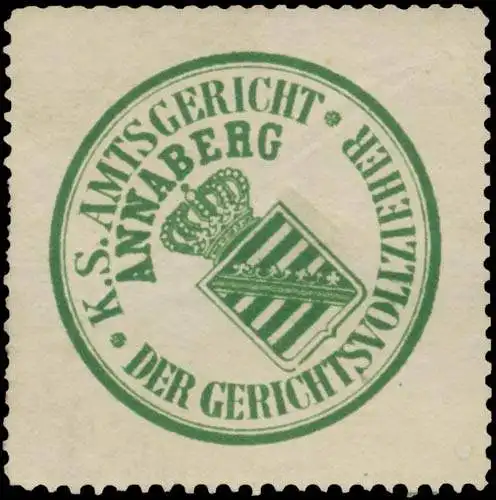 Der Gerichtsvollzieher K.S. Amtsgericht Annaberg