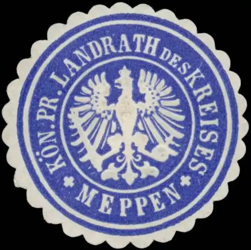 K.Pr. Landrath des Kreises Meppen