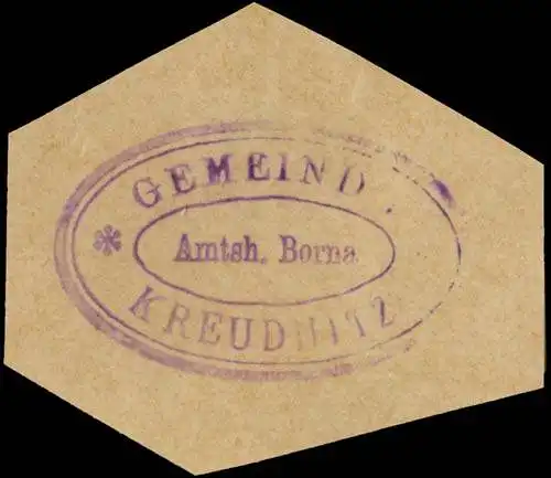 Gemeinde Kreudnitz Amtsh. Borna