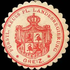 Fürstlich Reuss Pl. Landesregierung - Greiz