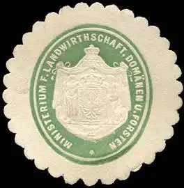 Ministerium für Landwirthschaft, Domänen und Forsten