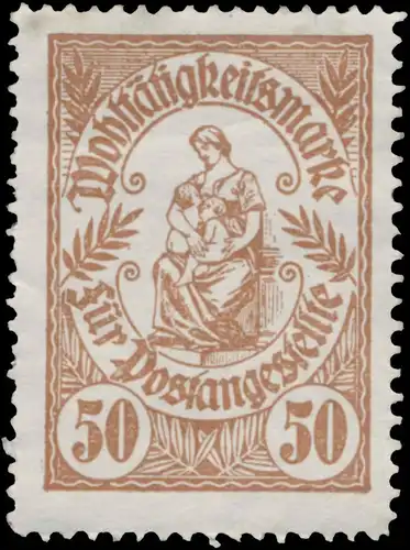 WohltÃ¤tigkeitsmarke fÃ¼r Postangestellte