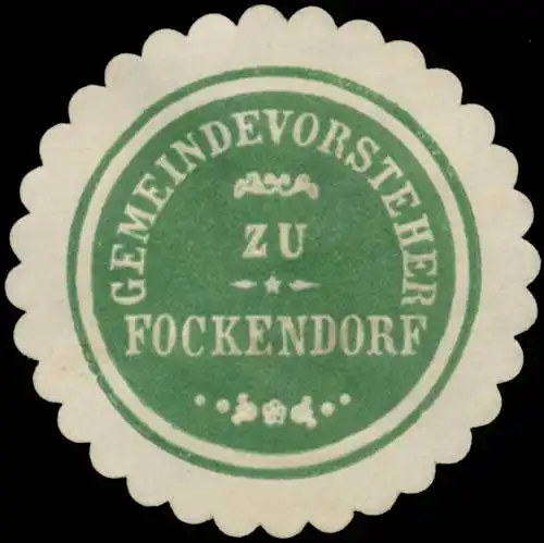 Gemeindevorsteher zu Fockendorf/ThÃ¼ringen
