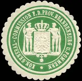 KÃ¶nigliche General - Commission fÃ¼r die Provinz Brandenburg und Pommern