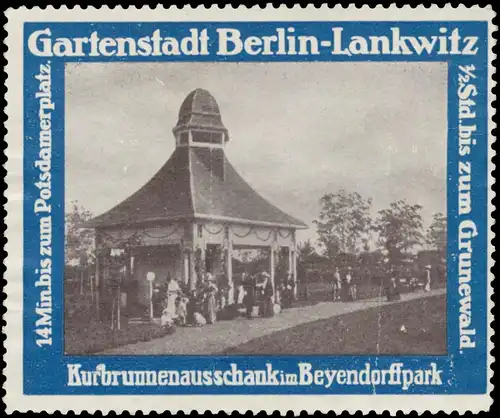 Kurbrunnenausschank im Beyendorffpark