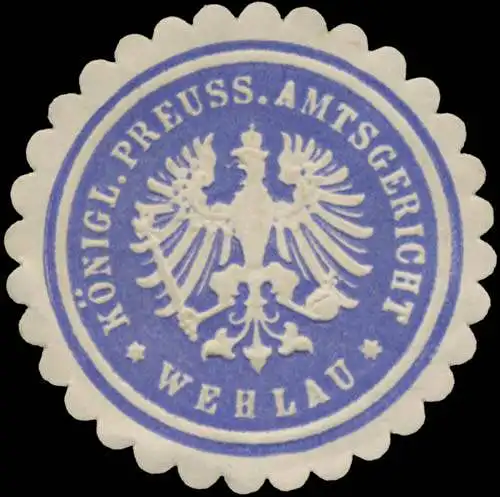 K.Pr. Amtsgericht Wehlau/OstpreuÃen