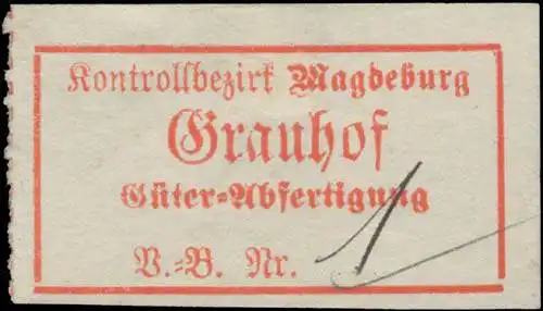 GÃ¼terabfertigung Bahnhof Grauhof